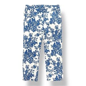 Janie & Jack | Edwardian Floral Sateen Crop Pant (5) 💙
